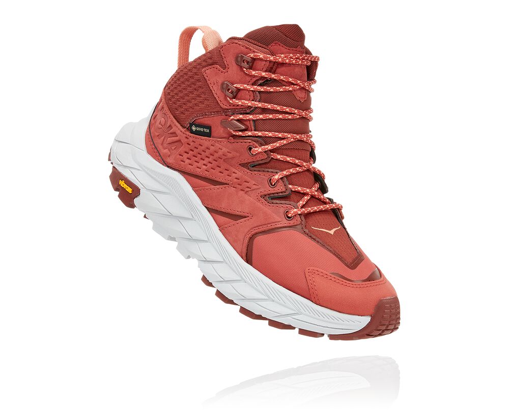 Hoka One One Anacapa Mid GORE-TEX Ortopediska Skor Dam Röda/Rosa - SE-4678520